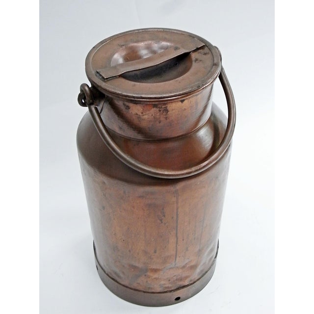Milk Jug with Lid and Handle in Copper-Plated Zinc, 1970s For Sale - Image 6 of 9