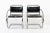 Knoll Bauhaus Mr 20 Black Leather Arm Chairs by Mies Van Der Rohe for Knoll, 1979 For Sale - Image 4 of 13