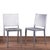 A stacking Hudson Chair in brushed aluminum by Philippe Starck for Emeco. Multiple available. 17 ¾ inches wide by 20 ½...