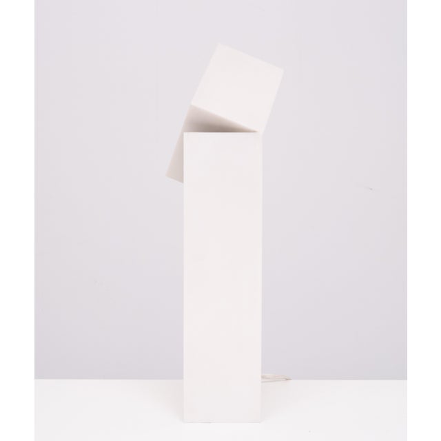 1980s Modern Hand-Crafted Synthetic Table Lamp by Marus van der Made, Netherlands, 1980s For Sale - Image 5 of 12