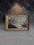 Antique American Folk Art Mountain Lake Landscape Oil Painting on Artist’s Board, C. 1900 For Sale - Image 4 of 12