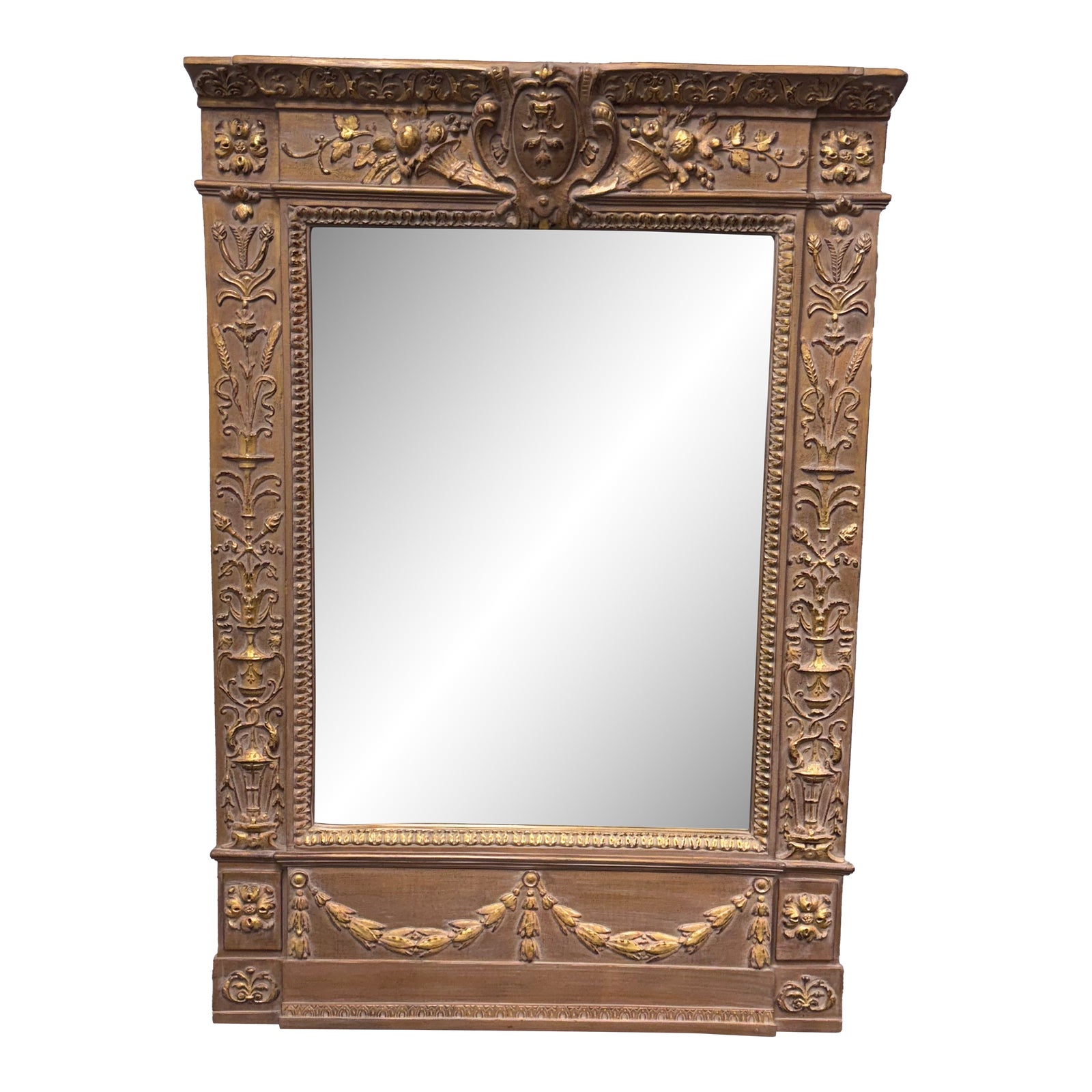 Goalmaker Inc. Neoclassical Style Mantle Mirror | Chairish