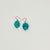 Turquoise 1980s Vintage Southwestern Navajo Faux Turquoise Nugget Pierced Dangle Drop Earrings - A Pair For Sale - Image 8 of 8