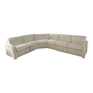Vintage Postmodern Fully Upholstered Sculptural Sectional