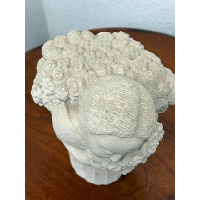 Flower Bearer Figural Sculpture, Vintage For Sale In San Francisco - Image 6 of 12