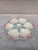Rare 19th century Majolica oyster plate with pastels colors, shells and seaweeds signed Gien.
