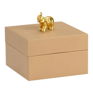 Elephant Handle Box - Tan