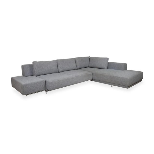 Large Blue Fabric Corner Sofa from Walter Knoll For Sale - Image 4 of 16