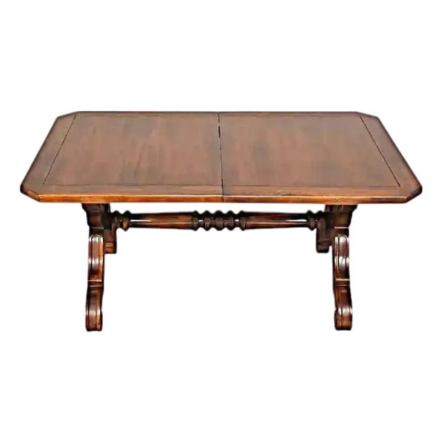 Henry Link Majorca Spanish Style Lyew Leg Refectory Table For Sale