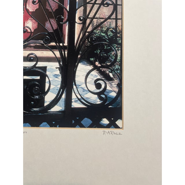 Traditional Ron Rocz Legare Street Gate Charleston Photograph For Sale - Image 3 of 5
