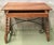 19th Spanish Farm Table With Iron Stretchers, Hand-Carved Top and Drawer For Sale - Image 13 of 13