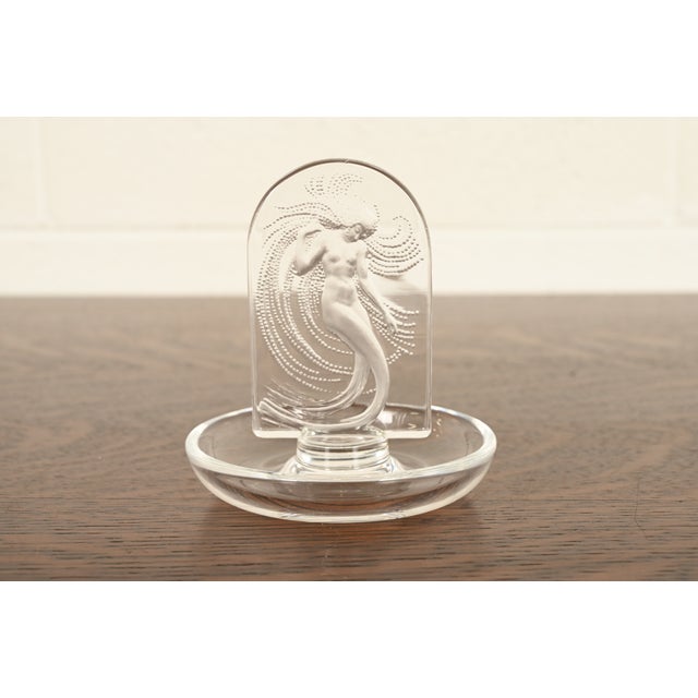 Lalique "Naiade" Art Deco Crystal Ring Dish For Sale - Image 13 of 13