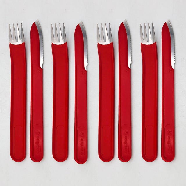 Casino Cutlery Service for 4 from Sedasco, France, 1970s, Set of 8 For Sale - Image 13 of 13