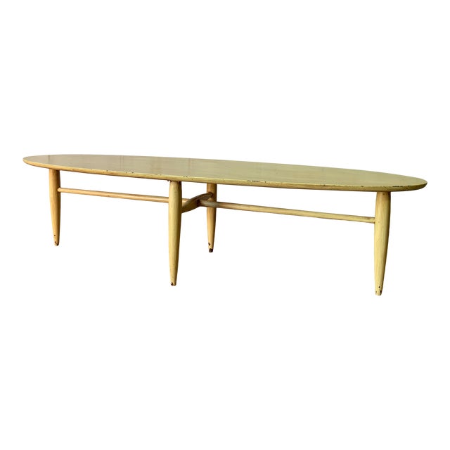 Mid Century Modern Elliptical Surfboard Coffee Table Chairish