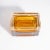 Hand Blown Murano Glass Box Large in Amber With Brass Fittings For Sale In Los Angeles - Image 6 of 10