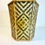 1970s Vintage Boho Chic British Colonial Split Reed Hexagonal Woven Wicker Wastebasket. For Sale - Image 9 of 12