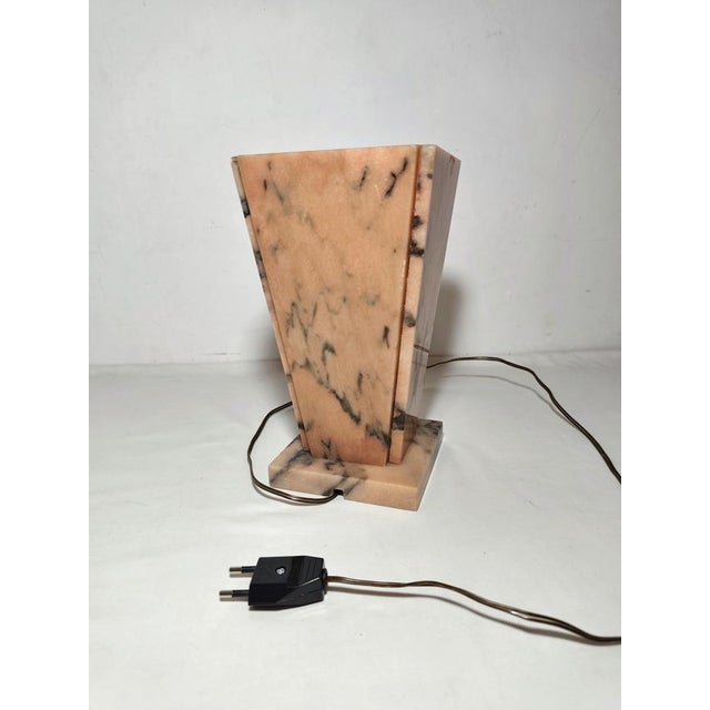 Stone Vintage Spanish Marble Table Lamp, 1960s For Sale - Image 7 of 14