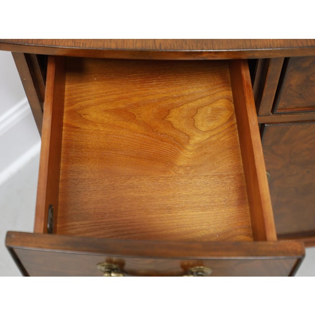 Accents Beyond Banded Georgian Burl Walnut Bedside Chest - A For Sale - Image 9 of 12