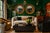 Pair of 44" Friedman Brothers Bullseye Parcel-Gilt Round Wall Mirrors With Ebonized Inner Liners For Sale In Washington DC - Image 6 of 10