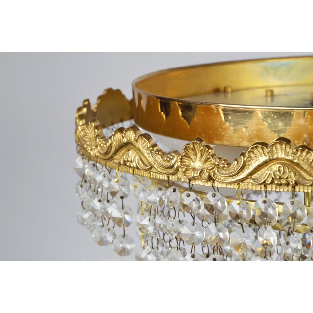 Vintage Crystal Chandelier, 1970s For Sale - Image 5 of 11