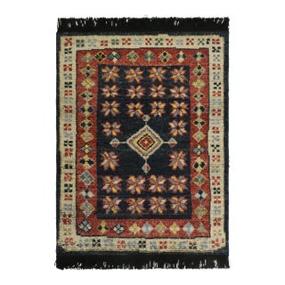 Rug & Kilim's Classic Oriental Rug with Navy and Crimson Geometric Patterns For Sale