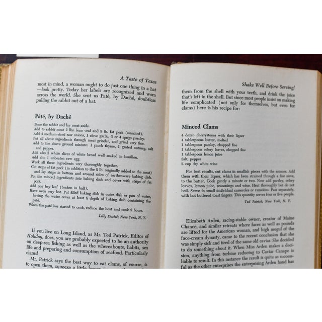 1949 a Taste of Texas Favorite Texan Recipes Collected for Neiman Marcus Vintage Cookbook For Sale - Image 13 of 16