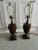 Brown Vintage Neoclassical Handpainted Tole Table Lamps, a Pair For Sale - Image 8 of 9