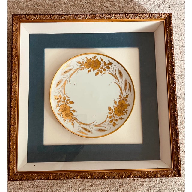 A wonderful pair of antique plates in very large shadow boxes - a rare find! Each shadow box measures approximately 22"...