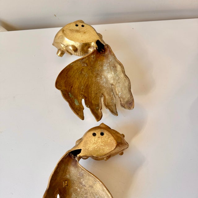 Brass Koi Goldfish; A Pair For Sale In Charleston - Image 6 of 8