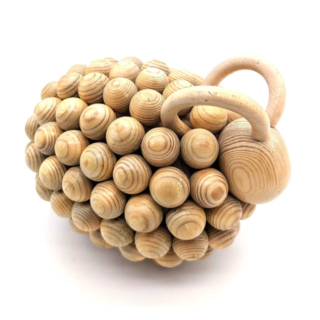 1970s Kaija Aarikka Pohjanpässi Pine Wood Ram Figurine For Sale - Image 12 of 12