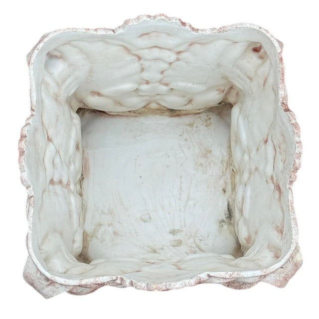 Vintage Italian Ceramic Planter Pot For Sale - Image 9 of 11