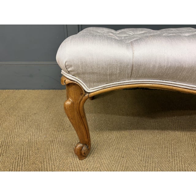 A lovely mid-Victorian period stool of generous proportions. Well constructed in solid rosewood with cabriole legs and...