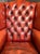Mid-Century Scandinavian-Made Chippendale-Style Leather Windback Chair For Sale - Image 10 of 11