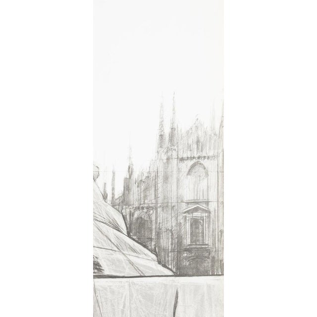 Contemporary Milano Piazza del Duomo Poster after Christo For Sale - Image 3 of 5