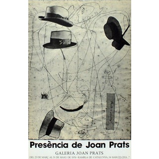 Presence of Joan Prats Exhibition Poster after Joan Miró For Sale