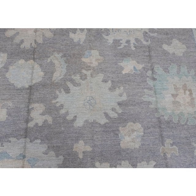 Early 21st Century Square Turkish Oushak Rug 10'1" x 10'6" For Sale - Image 5 of 8