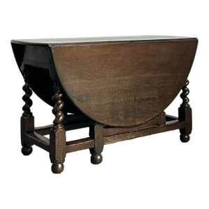Vintage Barley Twist Gate Leg Table