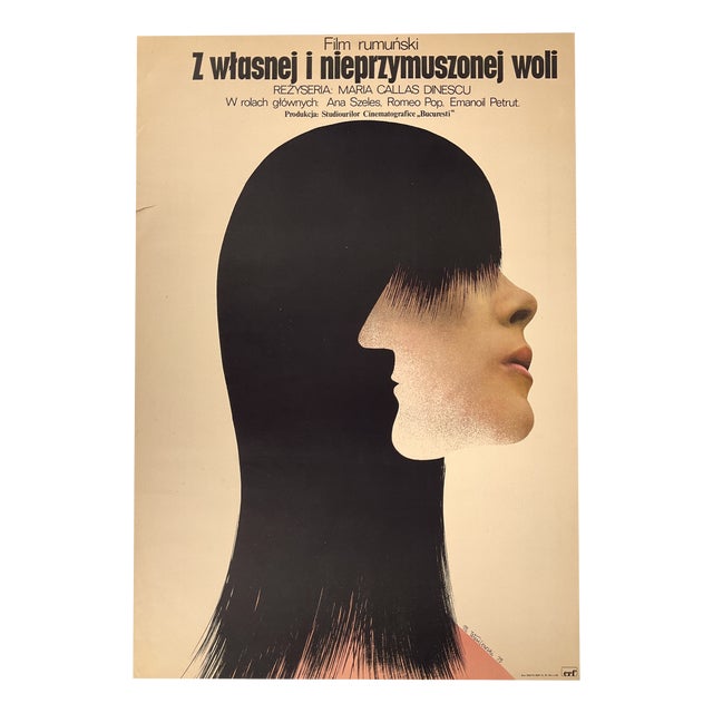 De Buna Voie Si Nesilit De Nimeni Film Poster by Mieczysław Wasilewski, Poland, 1975 For Sale