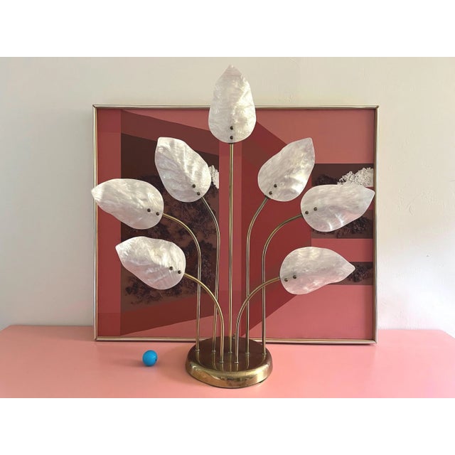 Modern Lucite Leaves Accent Lamp For Sale - Image 11 of 18
