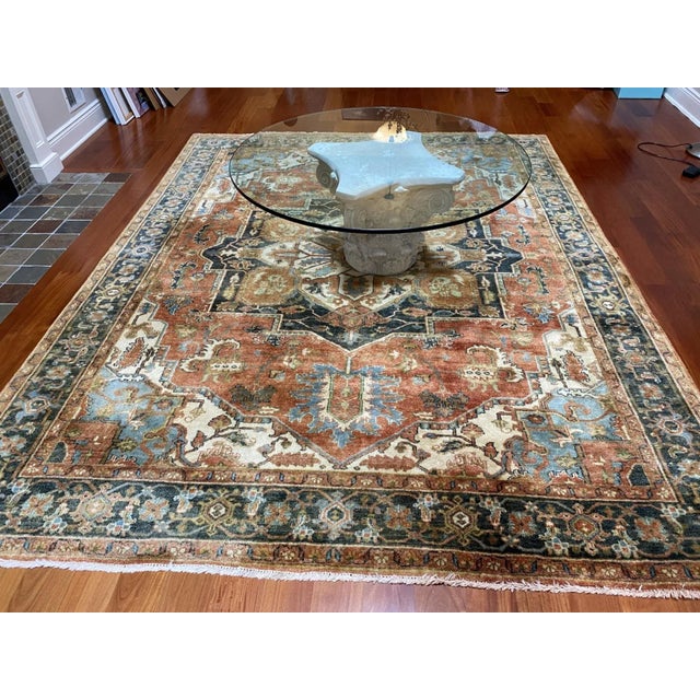 Mid 20th Century Mid 20th Century Vintage Glass Top Coffee Table on Architecturally Salvaged Corinthian Capital For Sale - Image 5 of 8