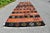 1960s 1960s Rustic Hand Knotted Striped Runner Rug For Sale - Image 5 of 11