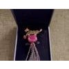 Bochic "Orient" Vintage Ruby & Black Pearl Brooch Set 18K Gold & Silver Circa 80 For Sale - Image 16 of 18