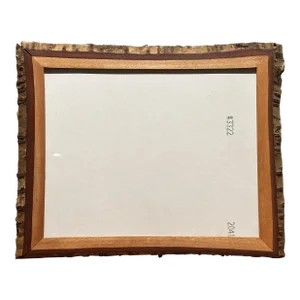 1990s Hand-Made Live Edge Birchwood Picture Frame