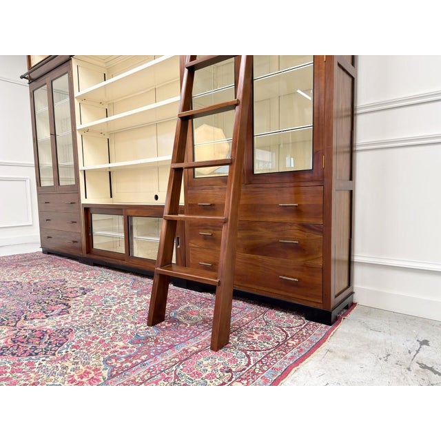 Large English Art Deco Bookcase For Sale - Image 11 of 18
