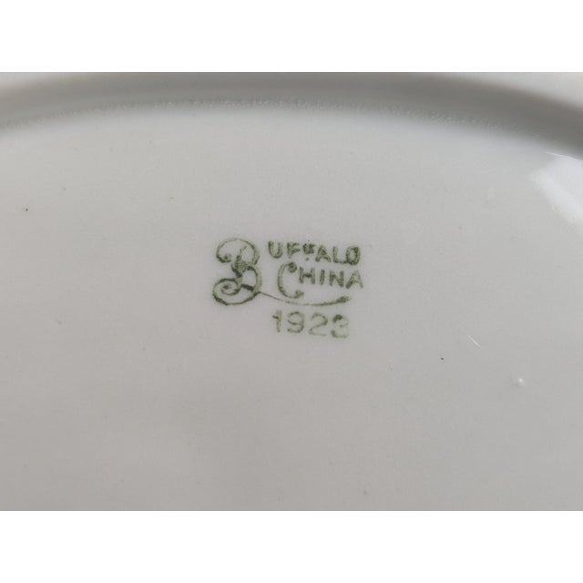 Ceramic Vintage Hand Painted Seashell Shaped Porcelain Dish For Sale - Image 7 of 11
