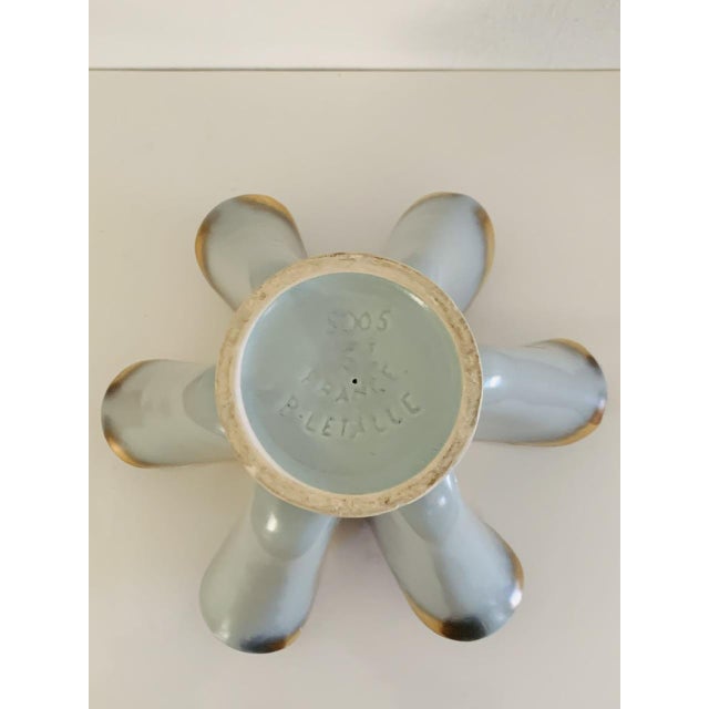 Mid-Century Modern French Ceramic Vase by B. Letalle for Saint-Clément, 1950s For Sale - Image 14 of 18