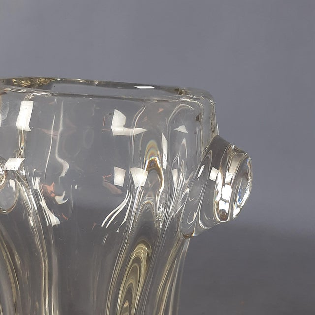 Modernist Bohemian Crystal Vase from Sklo Union, 1970s For Sale - Image 9 of 13
