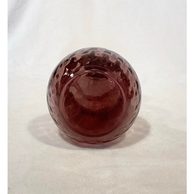 1960s 1960’s Empoli Amethyst-Purple Italian Glass Decanter Triple Gourd With Stopper For Sale - Image 5 of 12