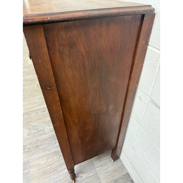 Antique Late Victorian Walnut Chest of Drawers For Sale - Image 9 of 17