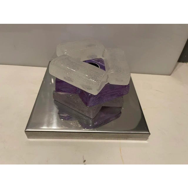 Italian Murano Glass Sconces by Albano Poli for Poliarte, 1970s , Set of 2 For Sale - Image 12 of 13